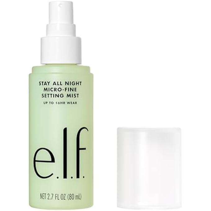 elf STAY ALL NIGHT MICRO-FINE SETTING MIST, HYDRATING & REFRESHING MAKEUP SETTING SPRAY FOR 16HR WEAR-TIME, VEGAN & CRUELTY-FREE, 2.7 FL OZ - Image 1